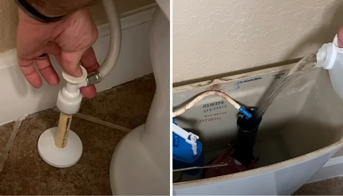 Handyman Shows Easy Method To Fix Weak Flushing Toilet